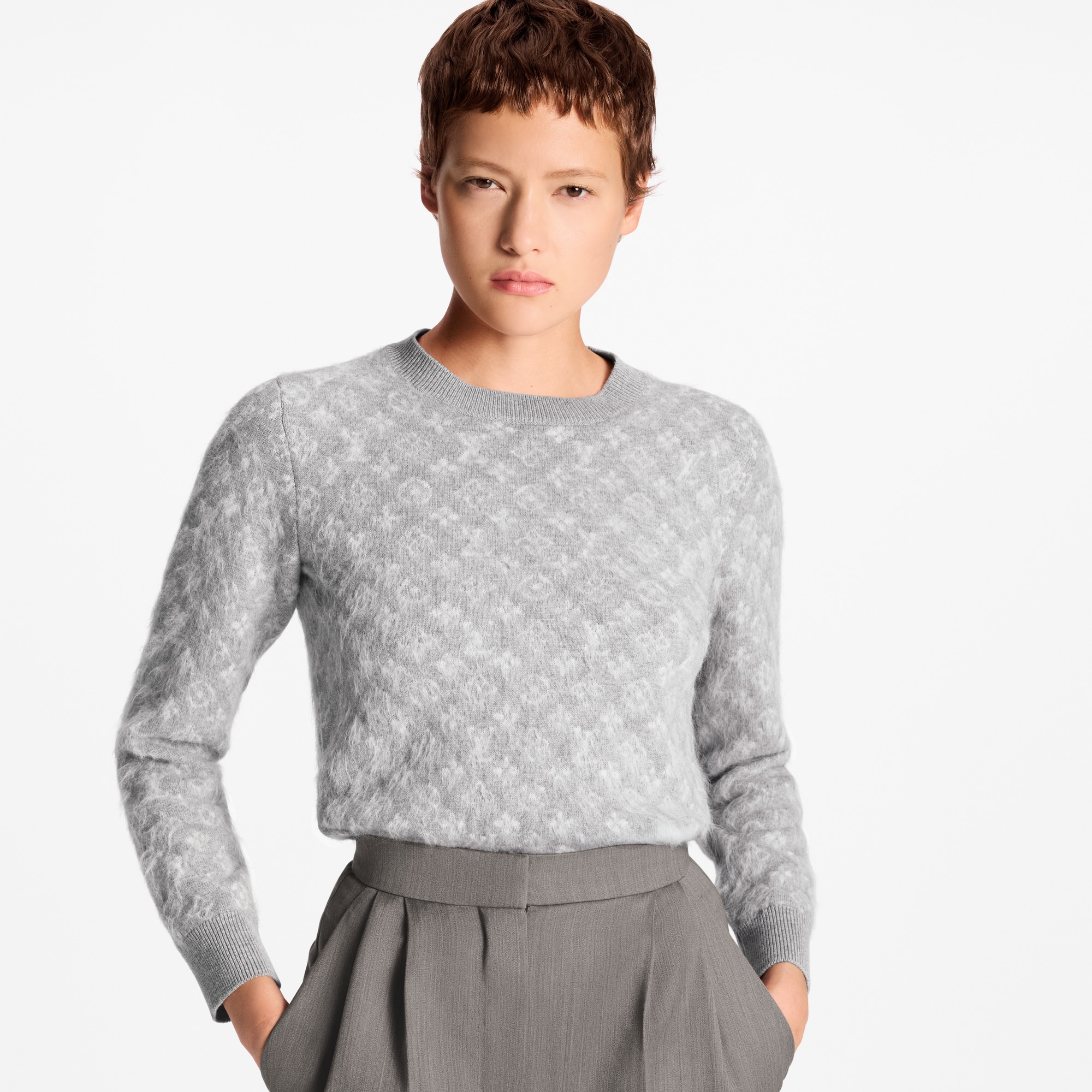 Monogram Brushed Knit Sweater - Ready-to-Wear | LOUIS VUITTON